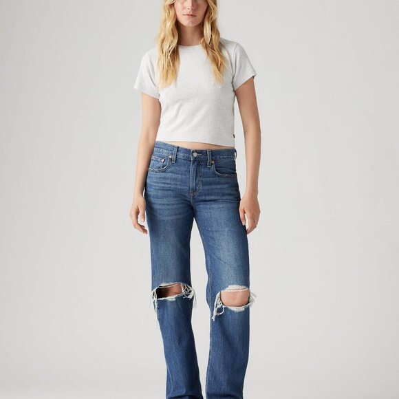 Levi Low Pro Straight Leg Jeans - Picture 1 of 9
